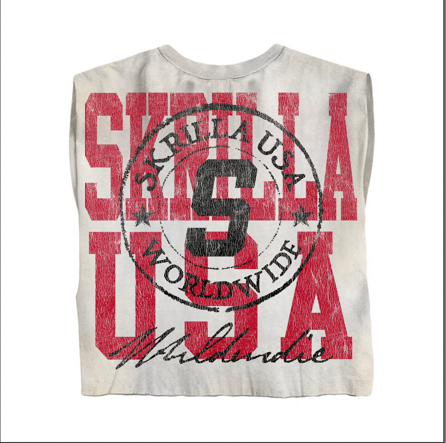 "Global" Sleevless Tee